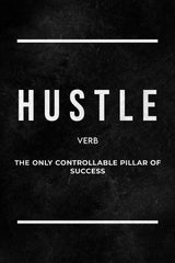 Hustle Verb Motivational Wall Art - beink online art store