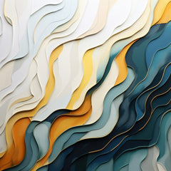 Paper Layers Abstract Wall Art