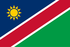 Namibia National Flag Wall Art - beink online art store