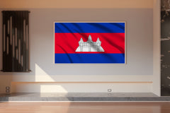 Cambodia National Flag Wall Art