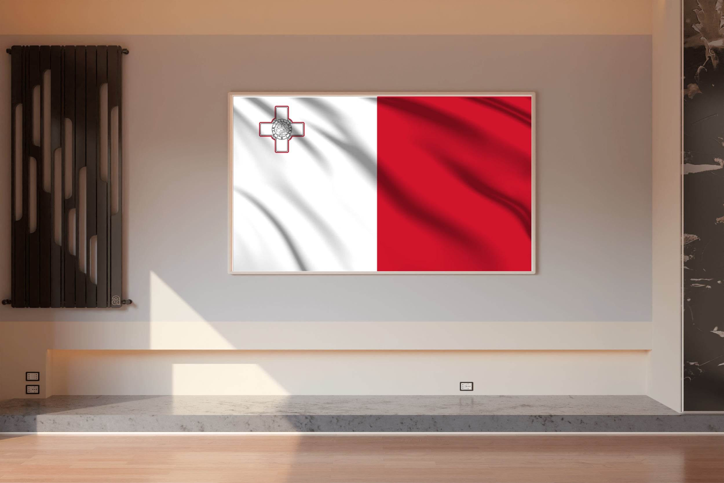 Malta National Flag Wall Art - beink online art store