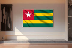 Togo National Flag Wall Art - beink online art store