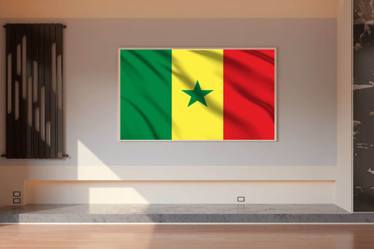 Senegal National Flag Wall Art - beink online art store