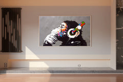 Ape Wearing Headphones - Ape Beats Wall Art