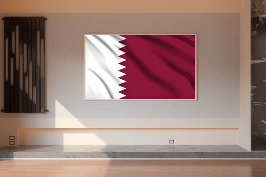 Qatar National Flag Wall Art - beink online art store