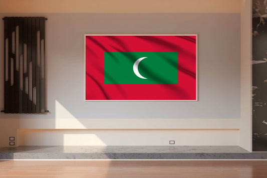 Maldives National Flag Wall Art - beink online art store