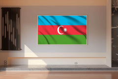 Azerbaijan National Flag Wall Art - beink online art store