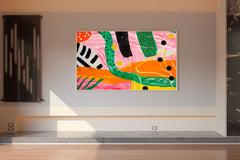 Colorful Abstract Chaos Painting Wall Art