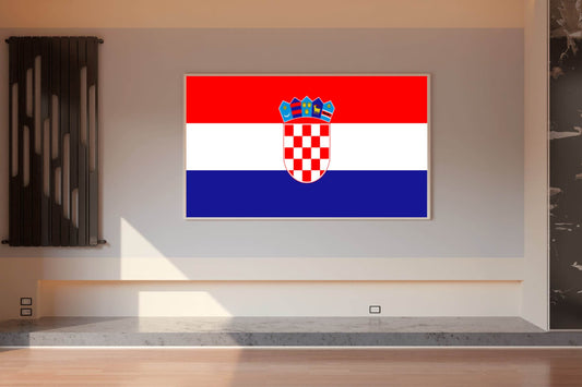 Croatia National Flag Wall Art - beink online art store