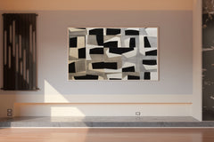 Geometric Grid Modern Wall Art