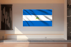 Nicaragua National Flag Wall Art