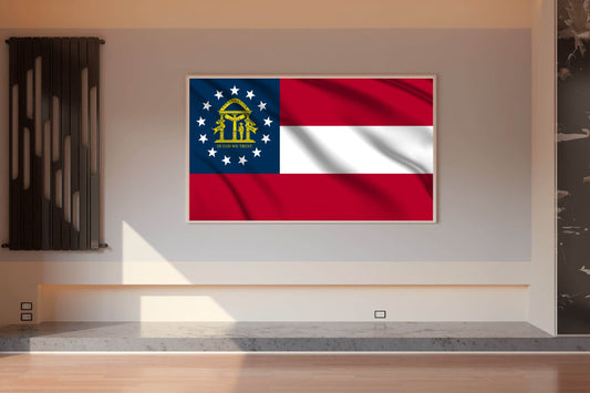 Georgia (US State) Flag Wall Art - beink online art store