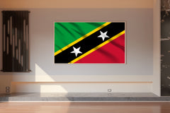 Saint Kitts and Nevis National Flag Wall Art