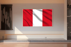 Peru National Flag Wall Art