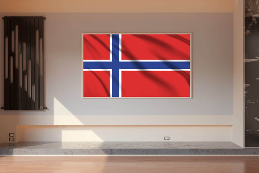 Norway National Flag Wall Art - beink online art store