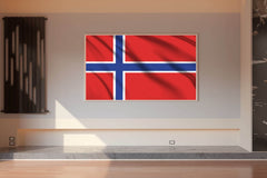 Norway National Flag Wall Art - beink online art store