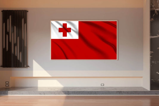 Tonga National Flag Wall Art - beink online art store