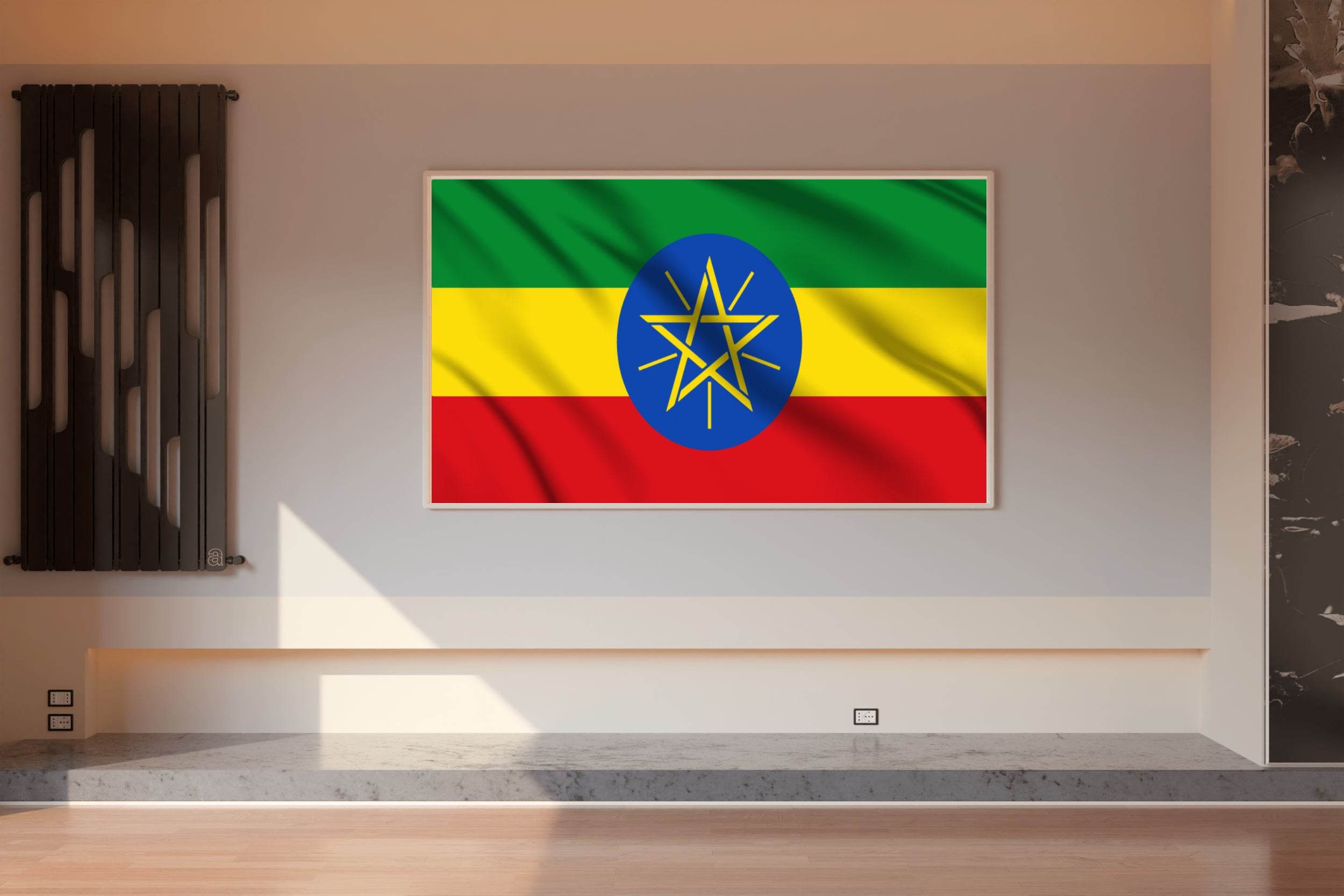 Ethiopia National Flag Wall Art - beink online art store