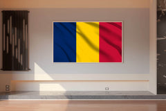 Romania National Flag Wall Art - beink online art store