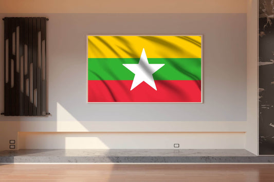 Myanmar National Flag Wall Art - beink online art store
