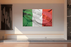 Crypto Bitcoin Money Flag Wall Art