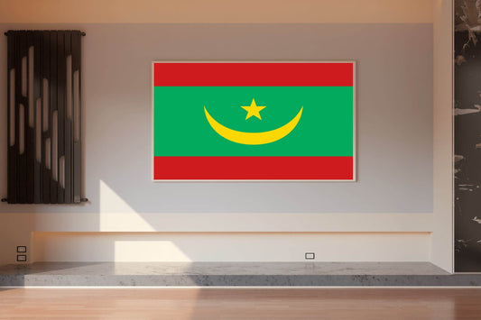 Mauritania National Flag Wall Art - beink online art store