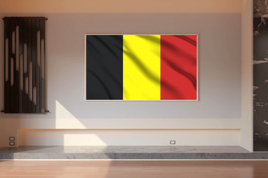 Belgium National Flag Wall Art - beink online art store