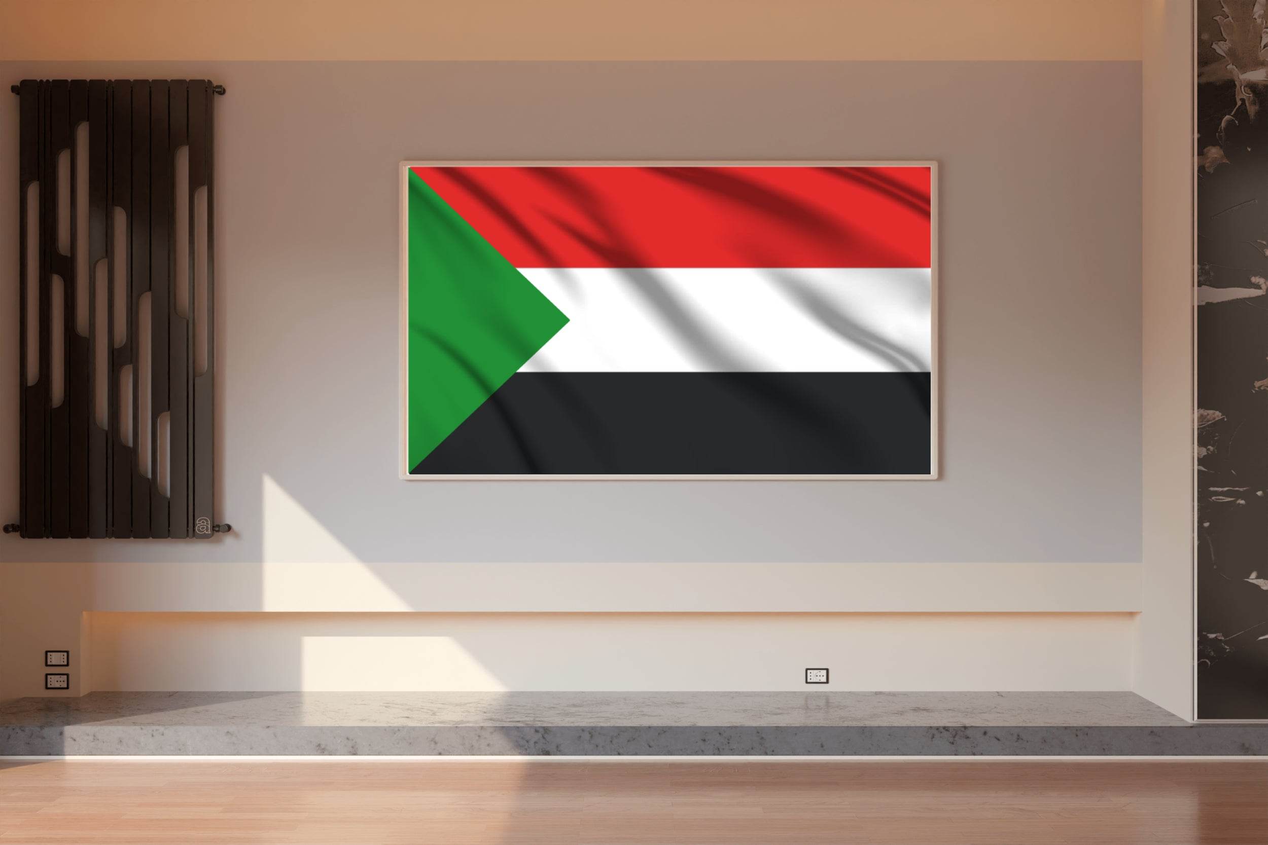 Sudan National Flag Wall Art - beink online art store