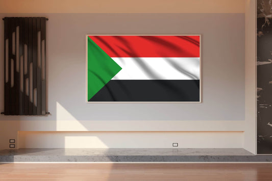 Sudan National Flag Wall Art - beink online art store