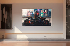 Cyberpunk 2077 Motorcycle Boogeyman Gaming Wall Art