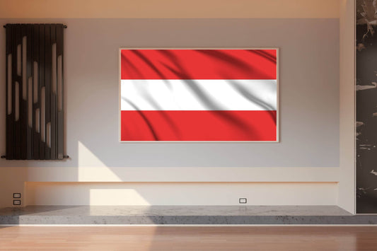 Austria National Flag Wall Art - beink online art store