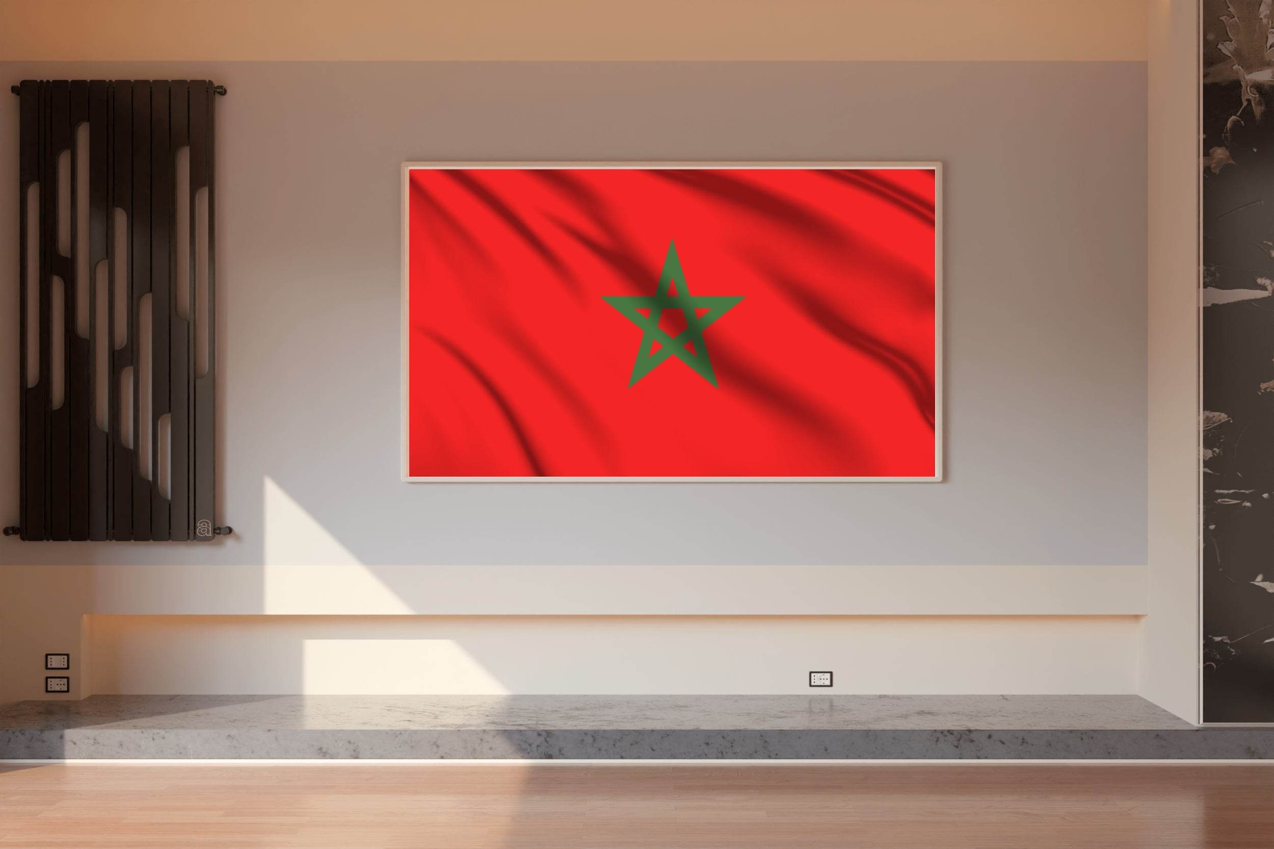 Morocco National Flag Wall Art - beink online art store