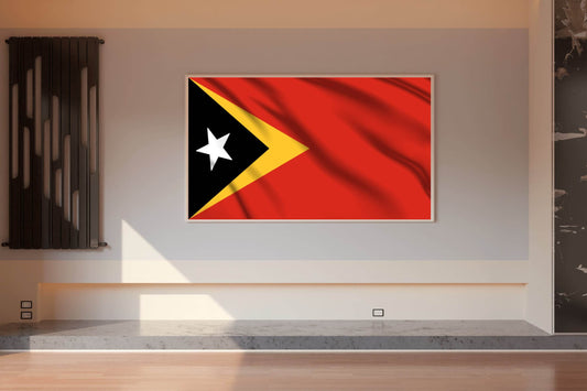 East Timor National Flag Wall Art - beink online art store