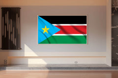 South Sudan National Flag Wall Art - beink online art store