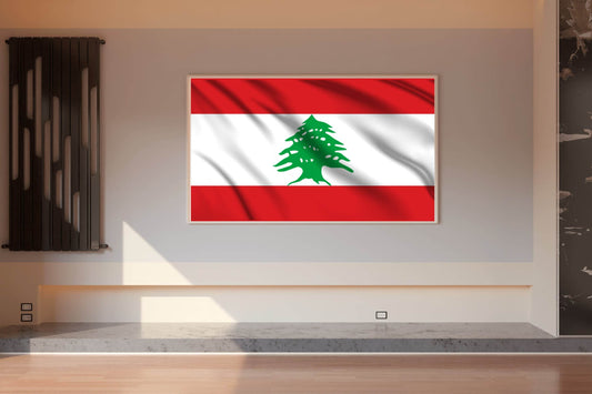 Lebanon National Flag Wall Art - beink online art store