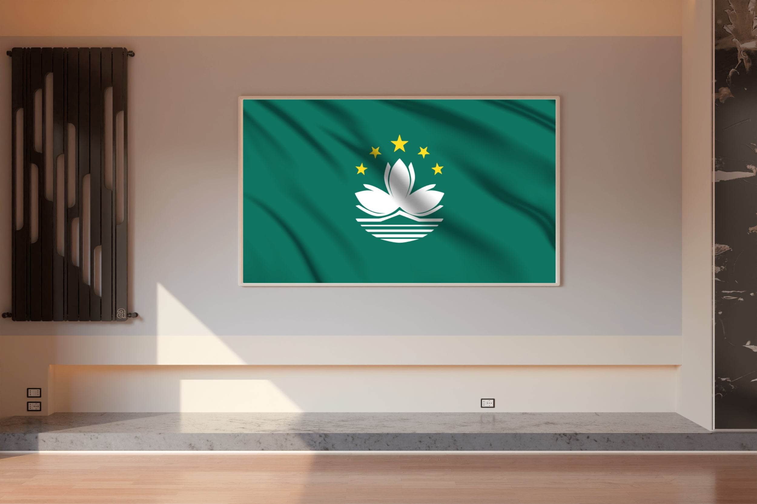 Macau National Flag Wall Art - beink online art store