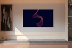 Technology Wave Lines Abstract Wall Art