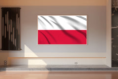 Poland National Flag Wall Art