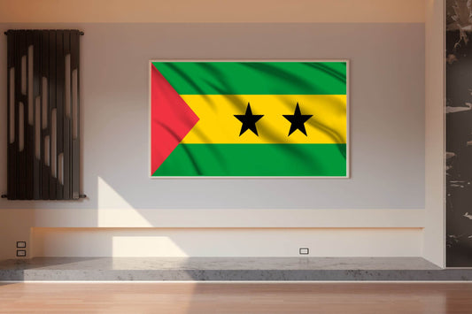 São Tomé and Príncipe National Flag Wall Art - beink online art store