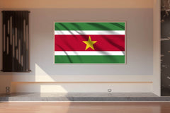 Suriname National Flag Wall Art - beink online art store