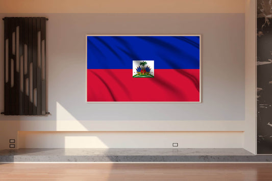 Haiti National Flag Wall Art - beink online art store
