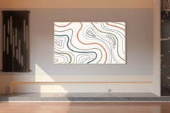 Earth Tone Pattern Background Abstract Wall Art