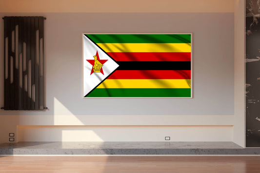 Zimbabwe National Flag Wall Art - beink online art store
