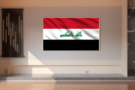 Iraq National Flag Wall Art - beink online art store