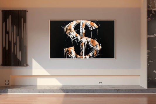 Dollar Sign Closeup Wall Art - beink online art store