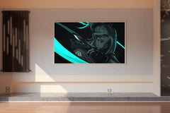 Neon Valorant Anime Gaming Wall Art - beink online art store