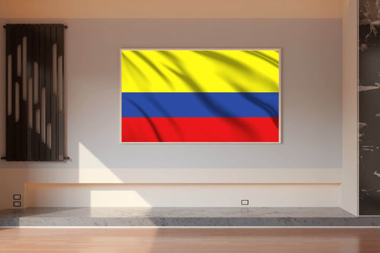 Colombia National Flag Wall Art - beink online art store