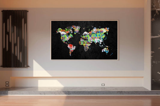 Creative Worldmap Wall Art - beink online art store