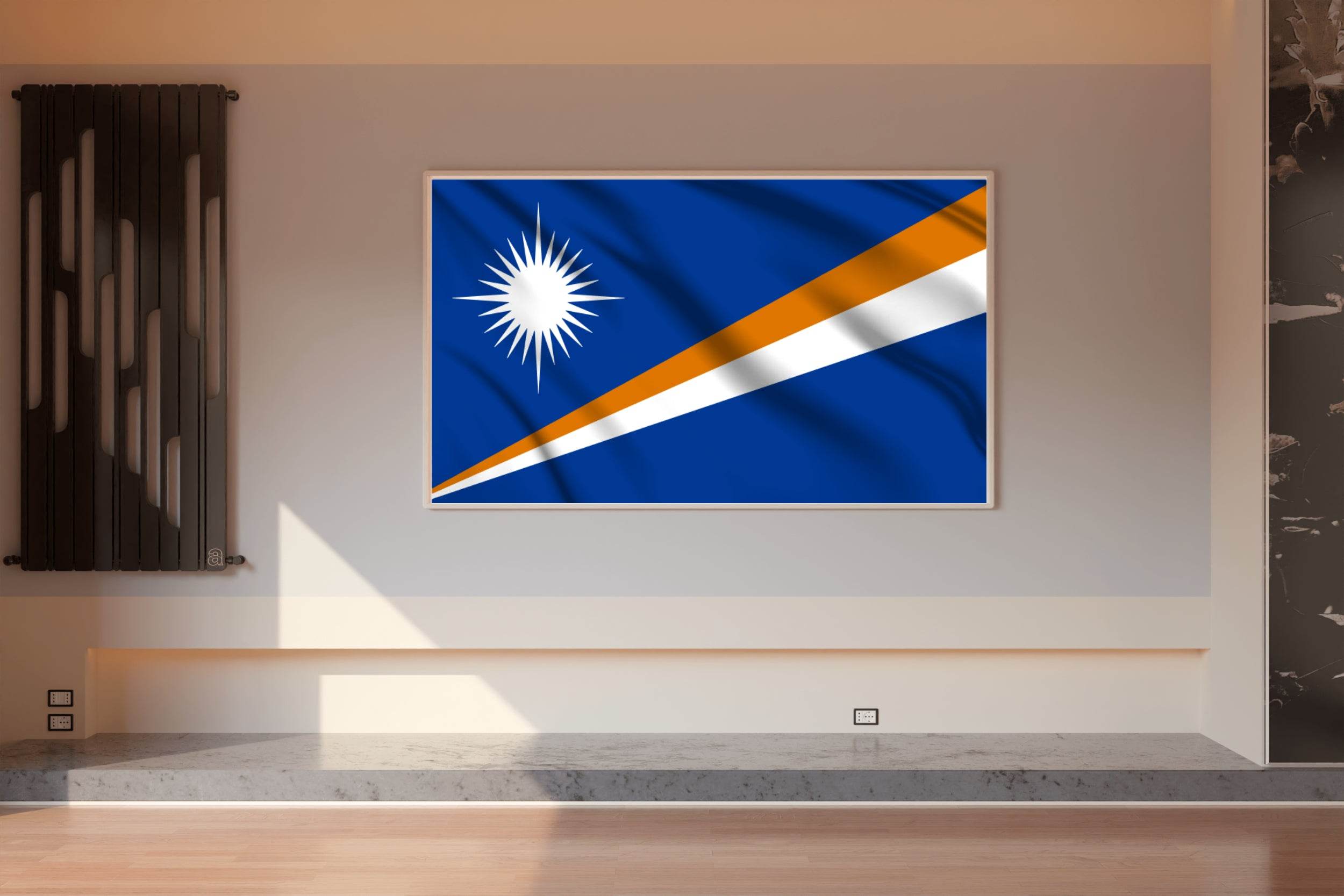 Marshall Islands National Flag Wall Art - beink online art store