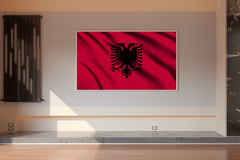 Albania National Flag Wall Art